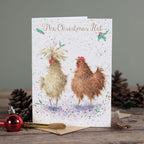 Wrendale Card 'The Christmas Hat'