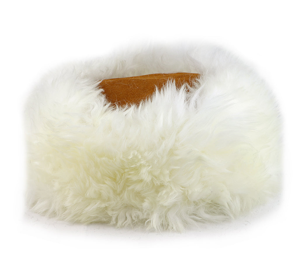 Snow Queen Sheepskin Hat - White