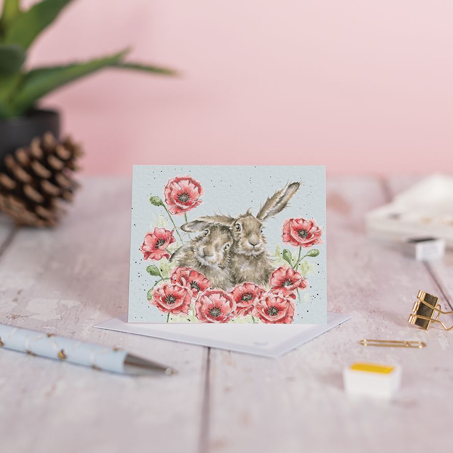 Wrendale Mini Card 'Love is in the Hare'
