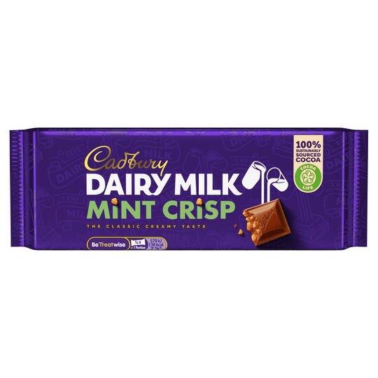 Cadbury Mint Crisp Chocolate Bar
