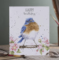 Wrendale Card 'The Bluebirds Song'