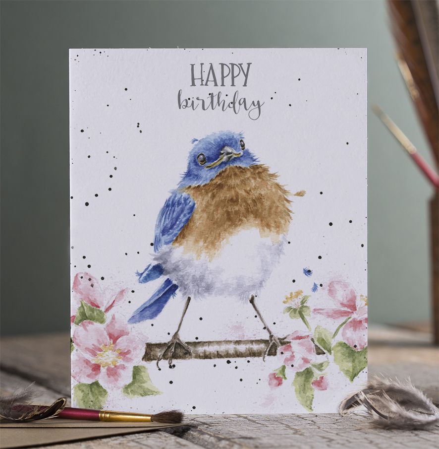 Wrendale Card 'The Bluebirds Song'