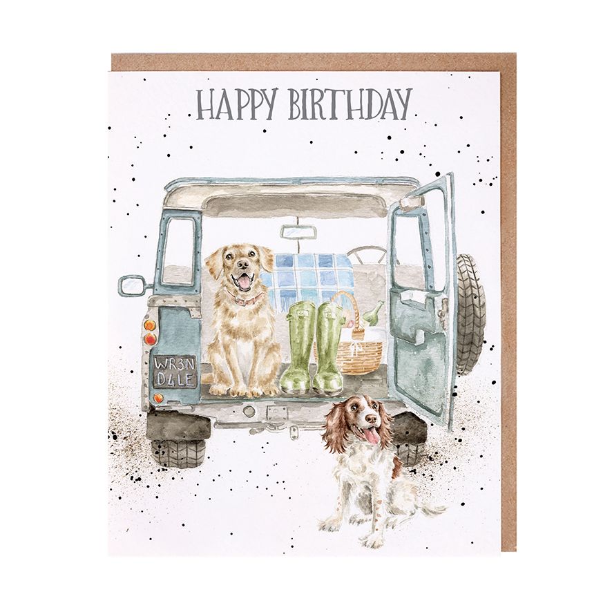 Wrendale Card 'Barking Birthday'