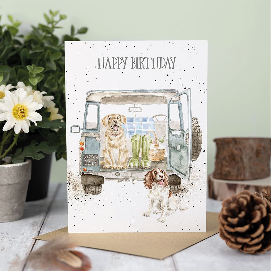 Wrendale Card 'Barking Birthday'