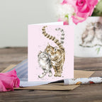 Wrendale Mini Card 'Feline Good'