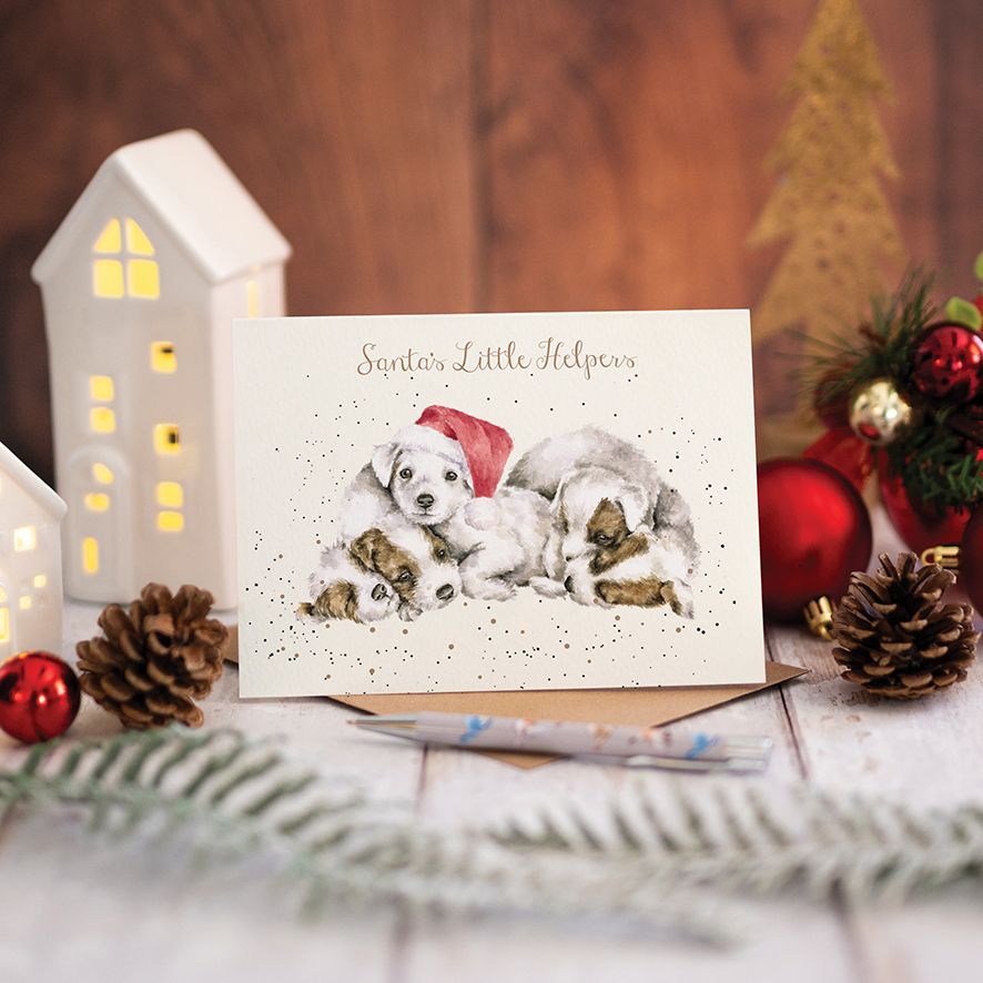 Wrendale Card 'Santa's Little Helper'