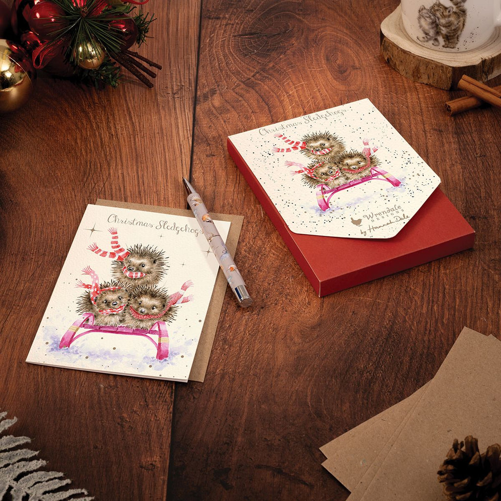 'Sledgehogs' Wrendale Card Pack