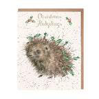 'Christmas Hedgehug' Wrendale Card Pack
