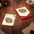 'Christmas Hedgehug' Wrendale Card Pack