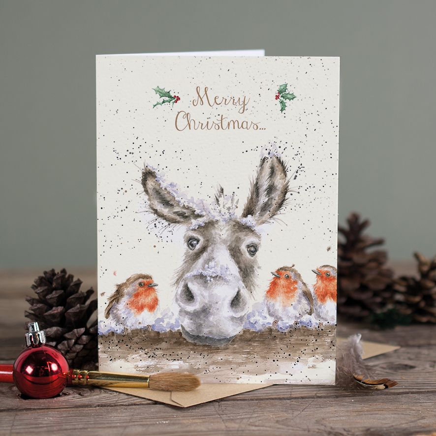 Wrendale Card 'The Christmas Donkey'