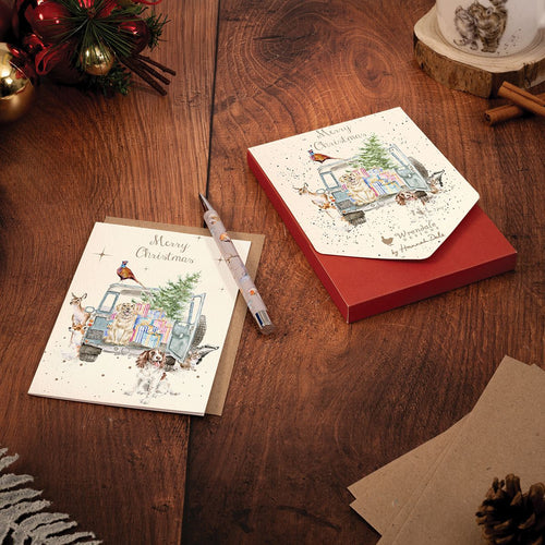 'Driving Home For Christmas' Wrendale Card Set
