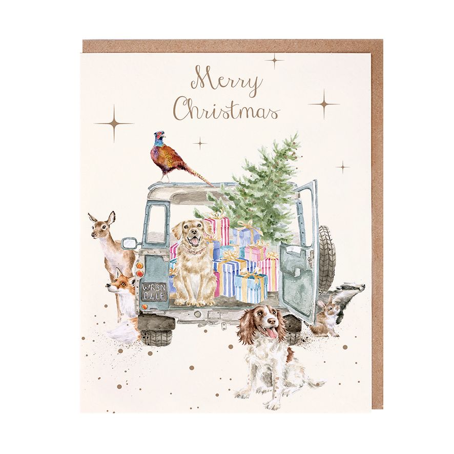 'Driving Home For Christmas' Wrendale Card Set