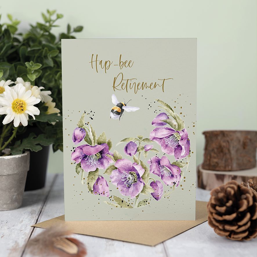 Wrendale Card 'Hap-Bee Retirement'