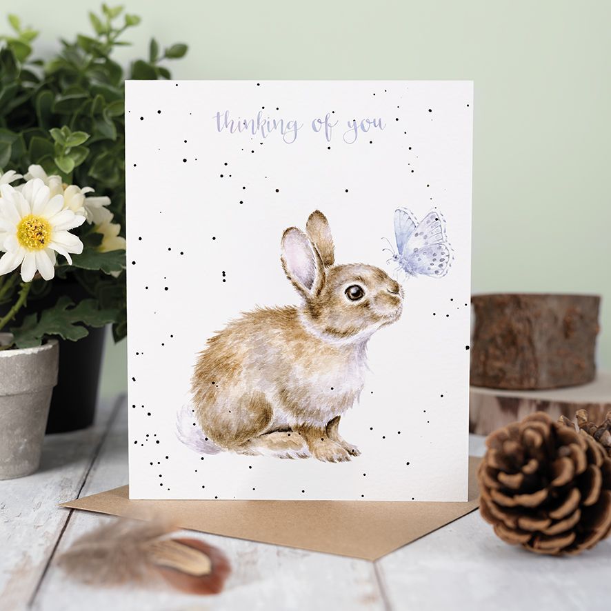 Wrendale Card 'Holly Blue'