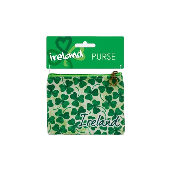 Irish Shamrock Coin Purse