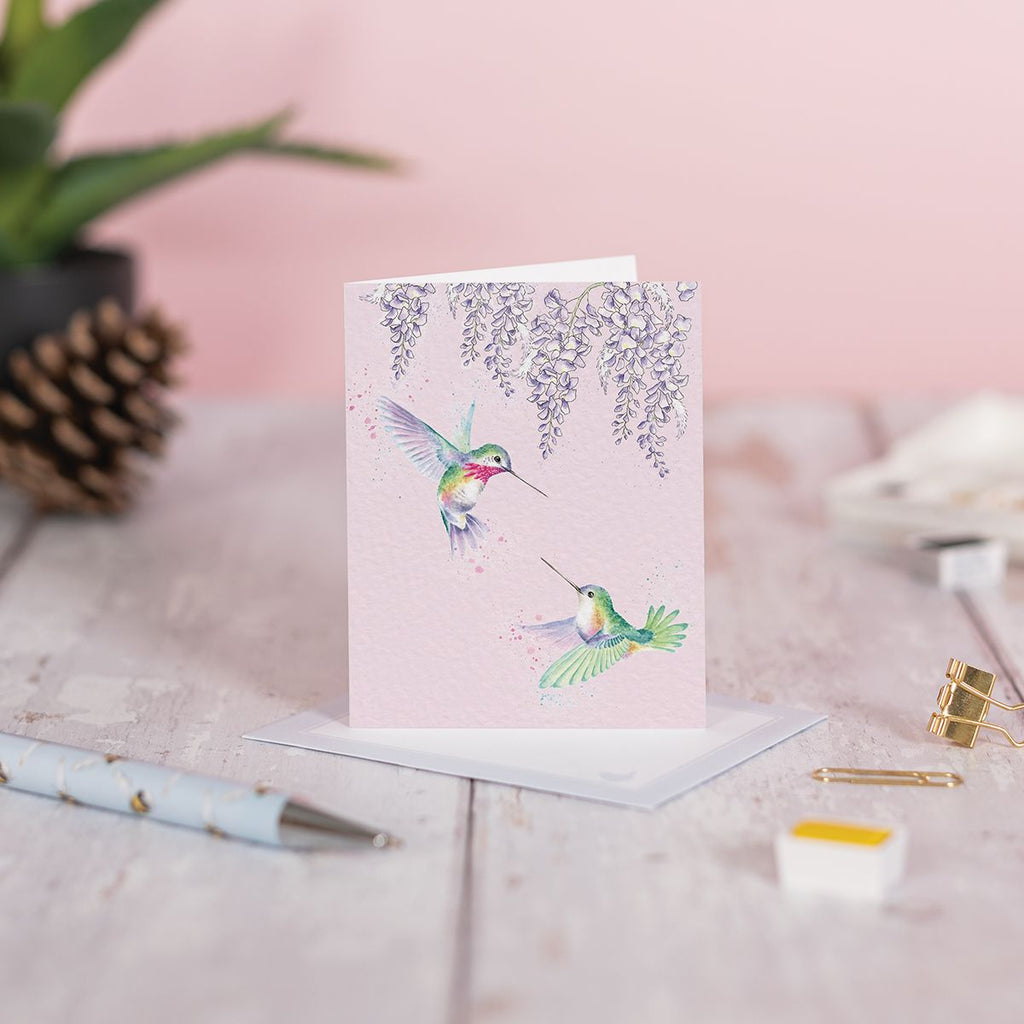 Wrendale Mini Card 'Wisteria Wishes'