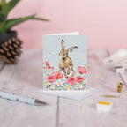 Wrendale Mini Card 'Field of Flowers'