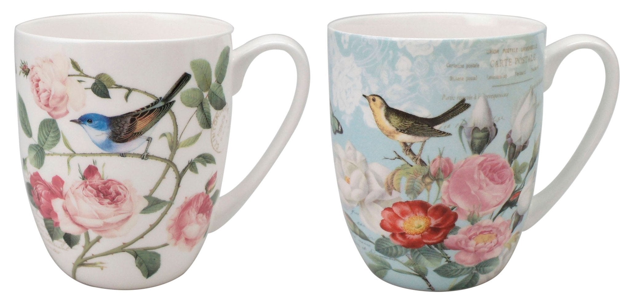 Bird Garden Mug Pair