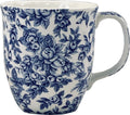 Pretty Chintzy Light Blue Roses Java Mug