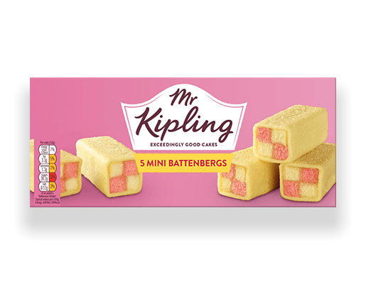 Mr. Kipling Battenberg Mini Cakes - 5 pack