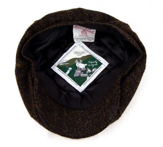 Harris Tweed Peaky Newsboy 8-piece Flat Cap