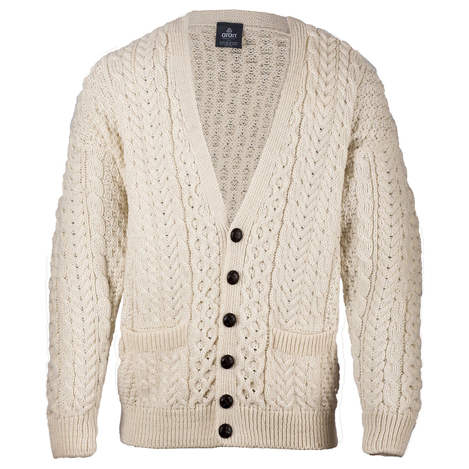 Men's Merino Wool V-Neck Cardigan