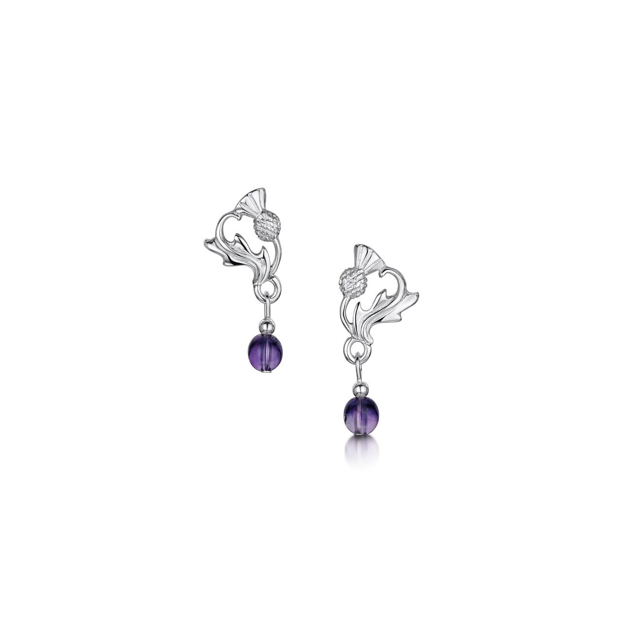Thistle Small Silver Studs