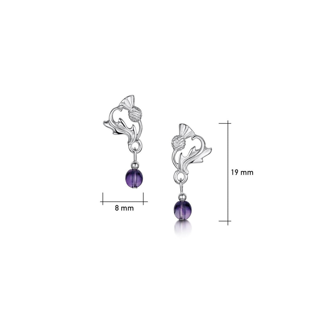 Thistle Small Silver Studs