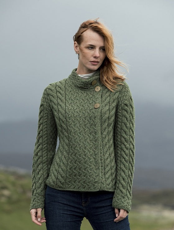 Aran Asymmetrical Cardigan