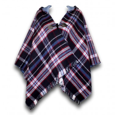 Glen Appin Tartan Poncho with Hood