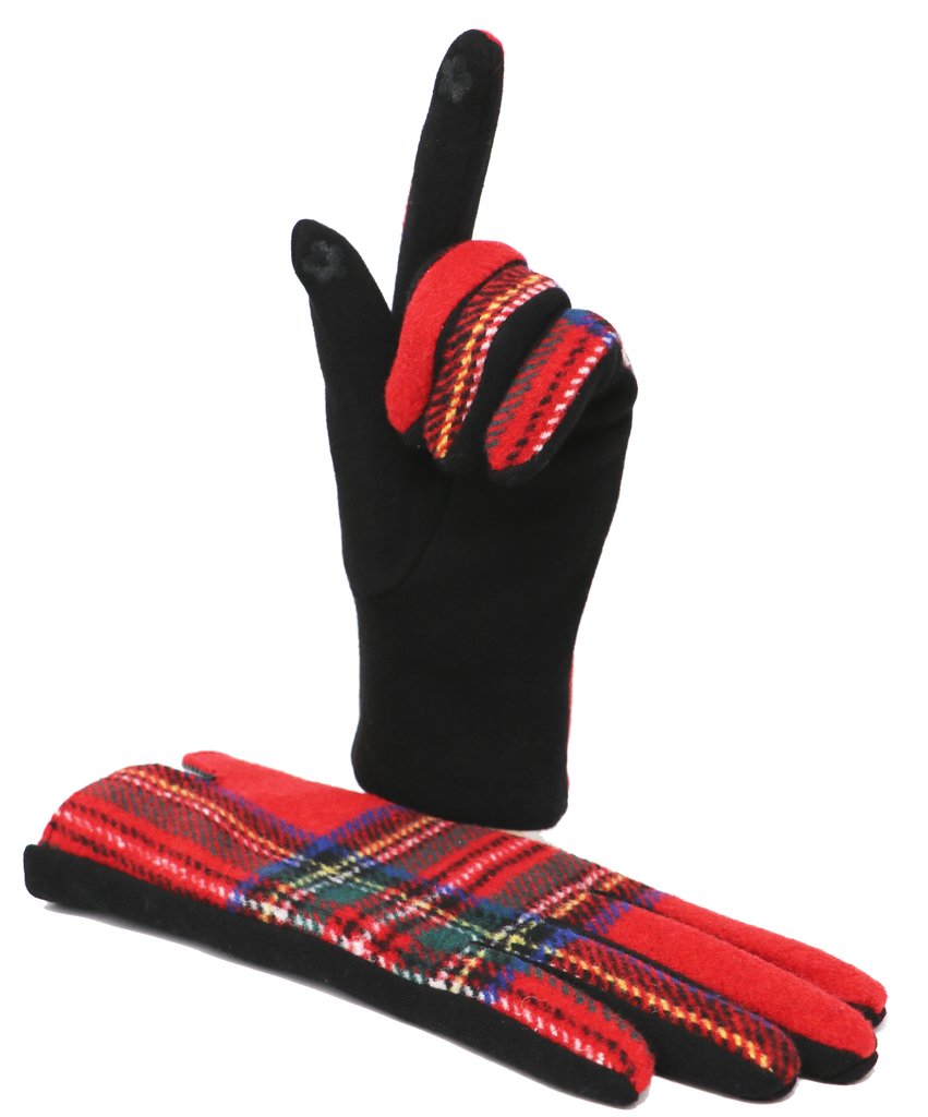 Smart Touch Gloves 'Royal Stewart'